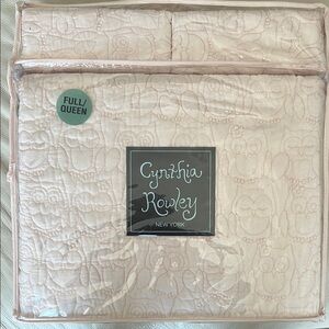 Cynthia Rowley Full/Queen Quilted Bedspread - Light Pink